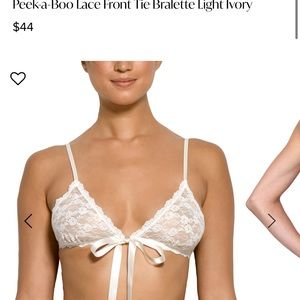 New hanky panky lace set white